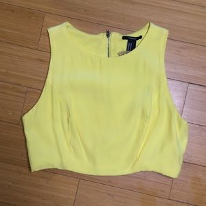 Forever 21 Yellow Crop Top